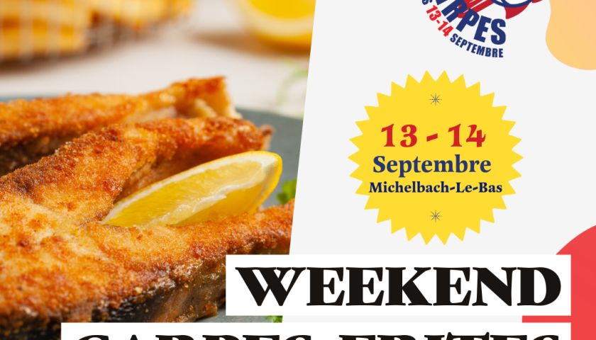 Weekend Carpes Frites 13-14 Septembre 2025