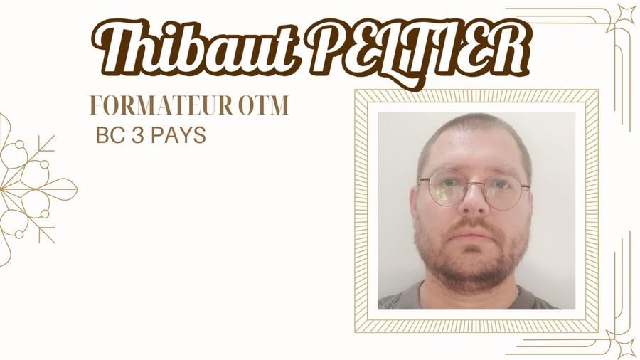 Thibaut, formateur OTM du BC3Pays, mis à l’honneur par le CD68.