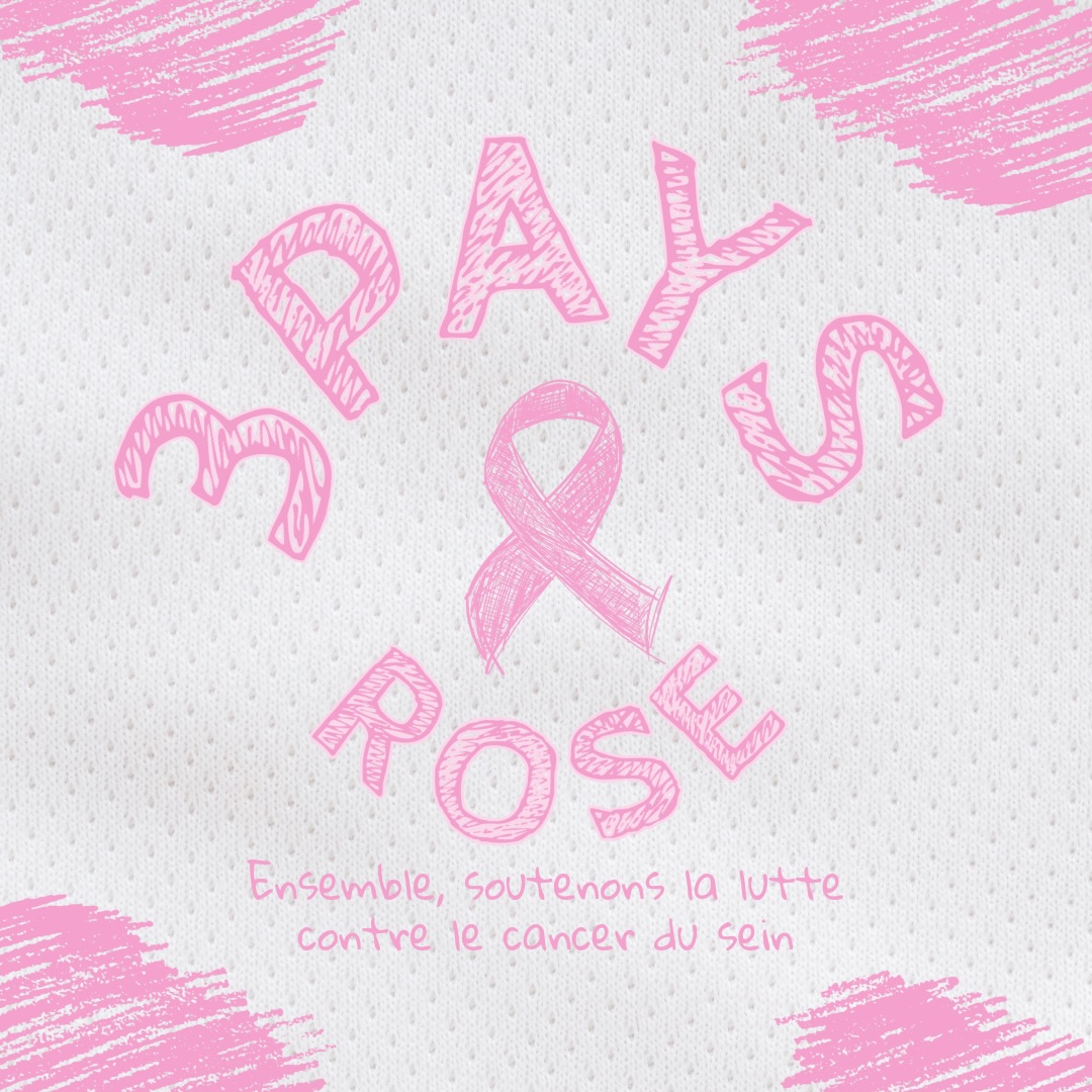 Visuel officiel BC3Pays Octobre Rose 2026 : prévention du cancer du sein et boutique solidaire.